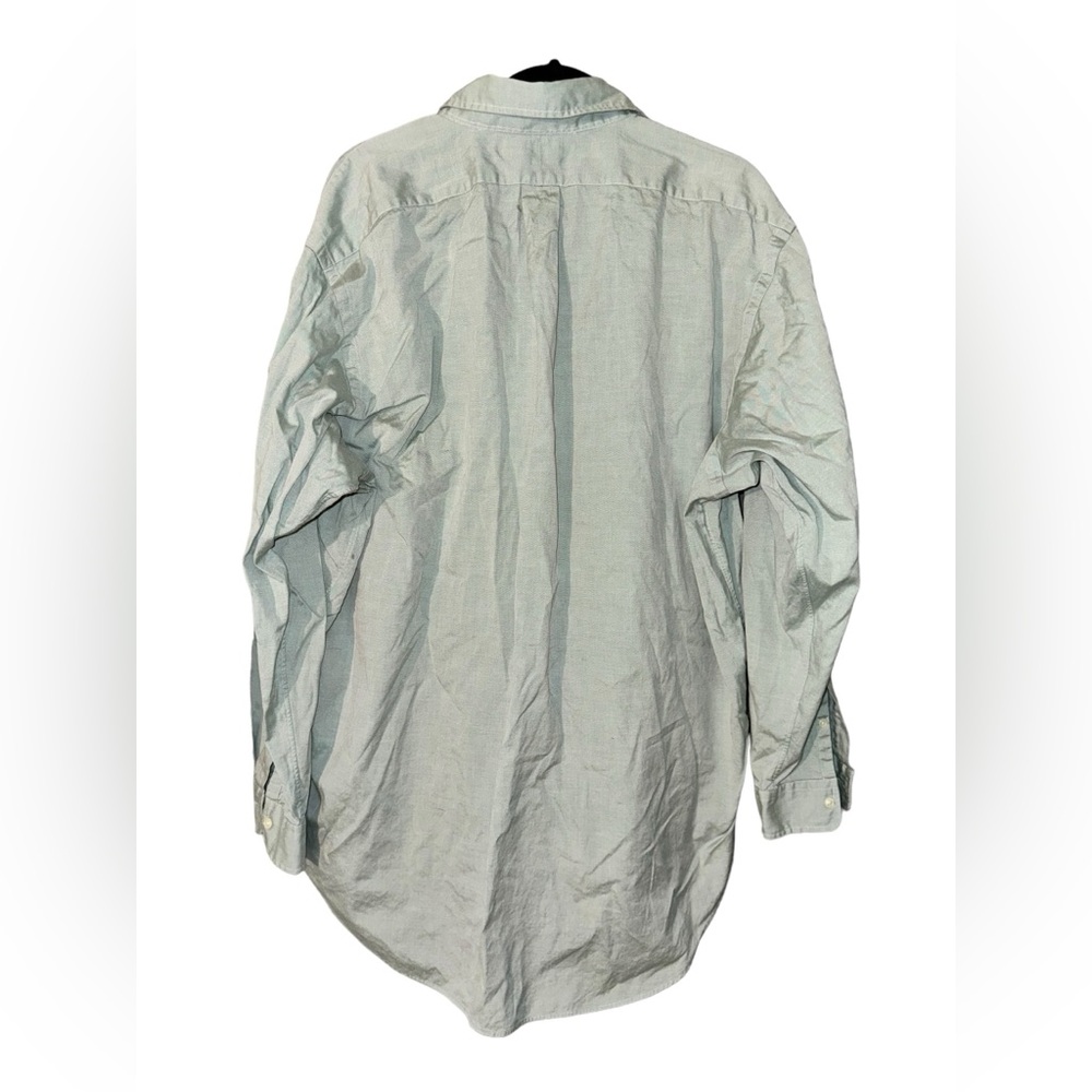 Ralph Lauren Yarmouth Long Sleeve Shirt Sage Green Men’s Size 17 1/2 X 35 - Picture 2 of 4